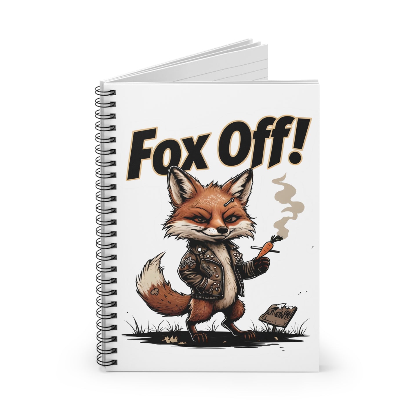 Fox Off! Spiral Notebook