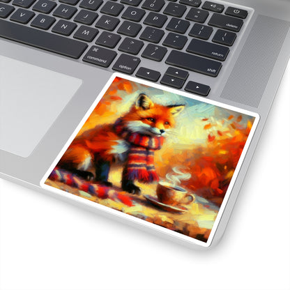Autumn Winter Fox Sticker