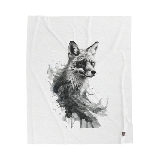Tuhlipa Fox Velveteen Plush Blanket