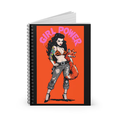 Tuhlipa Fox Spiral Notebook - Ruled Line
