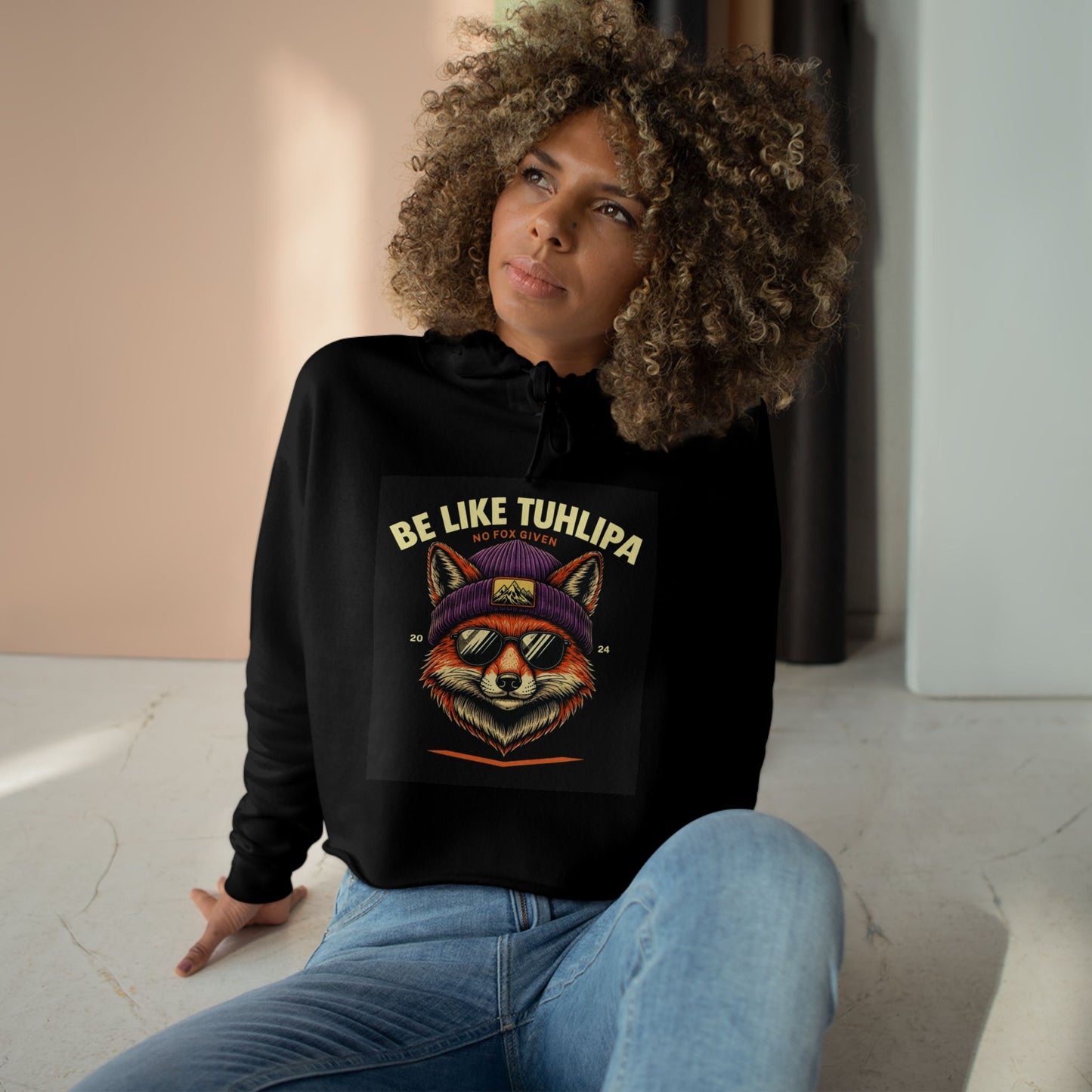Be Like Tuhlipa Crop Hoodie