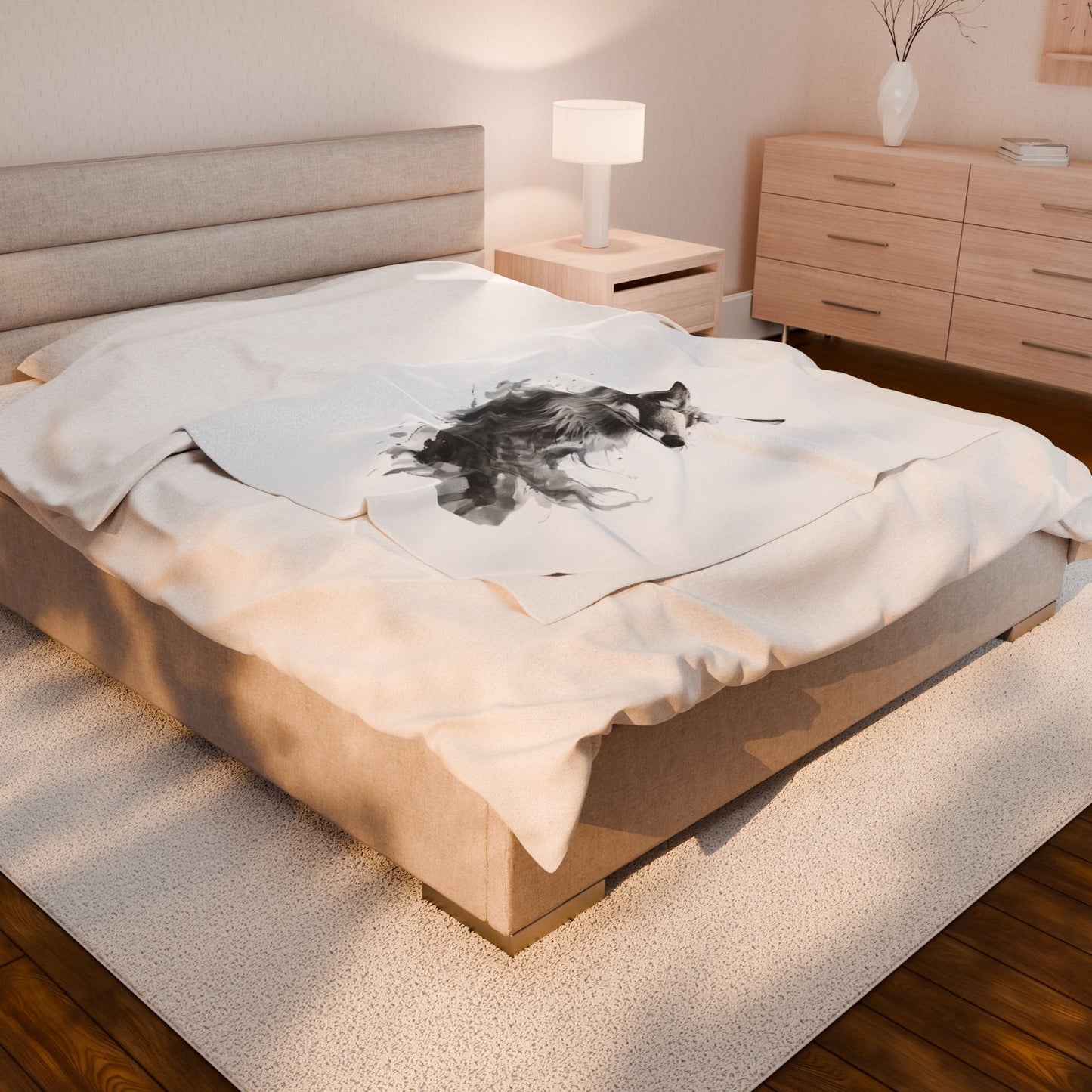 Tuhlipa Fox Velveteen Plush Blanket