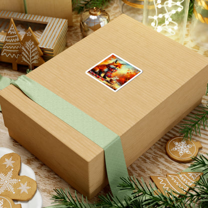 Autumn Winter Fox Sticker