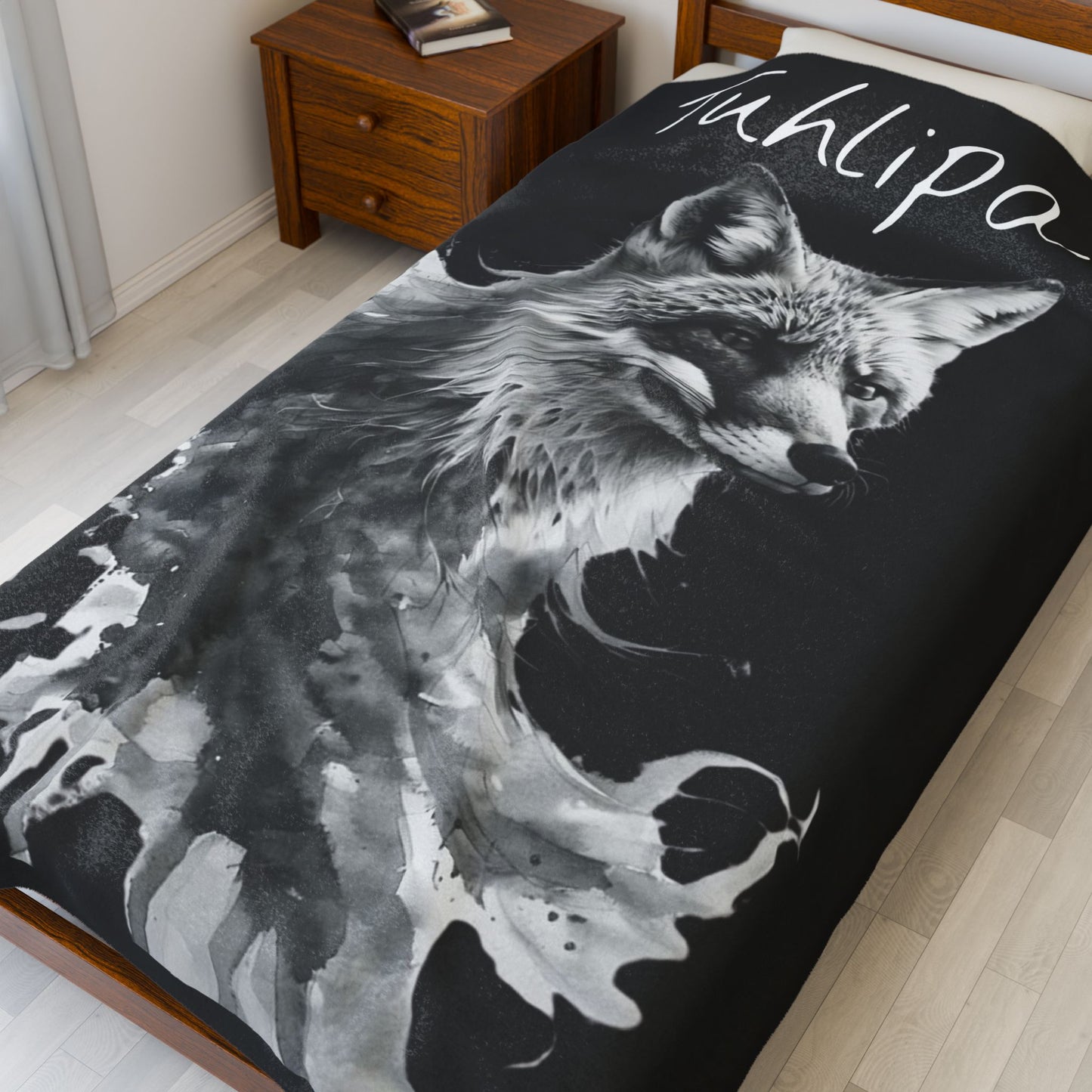 Fox Velveteen Plush Blanket, 50" × 60" & 60" × 80"