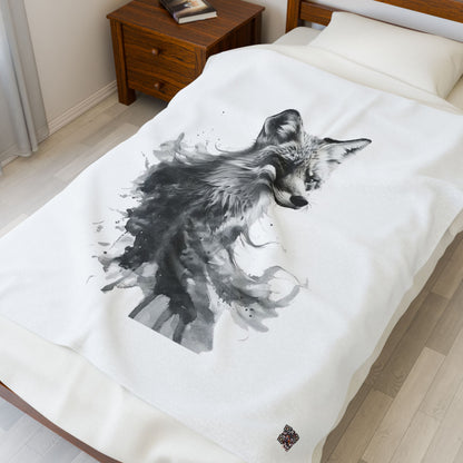 Tuhlipa Fox Velveteen Plush Blanket