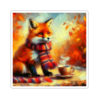 Autumn Winter Fox Sticker