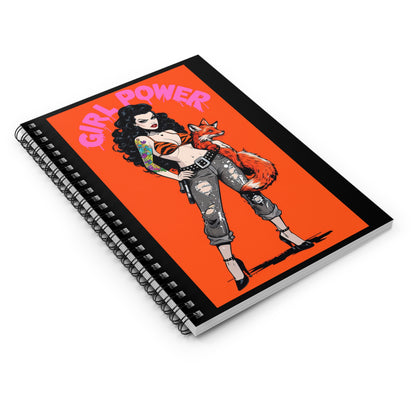 Tuhlipa Fox Spiral Notebook - Ruled Line